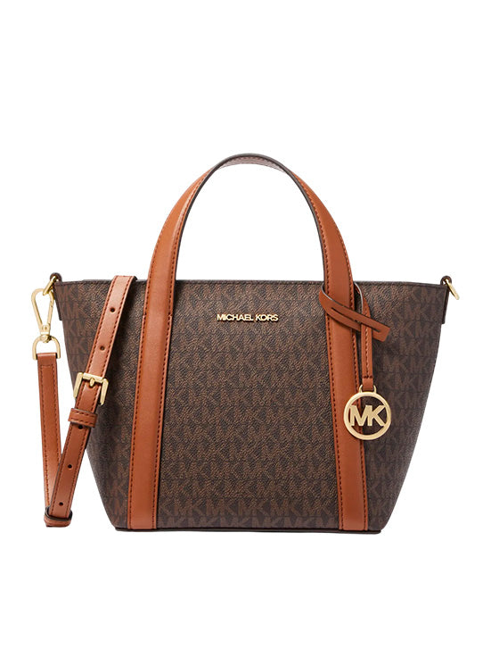Bolso Michael Kors Pratt Messenger Castanho