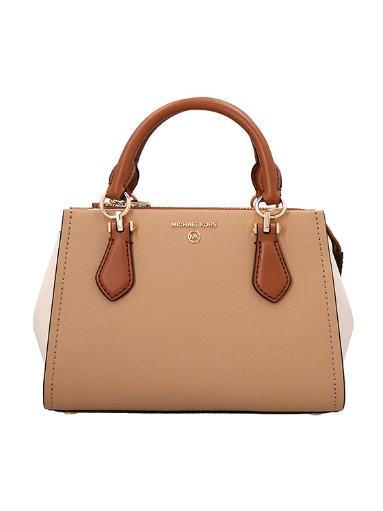 Bolsa Michael Kors Marilyn Bolsa Crossbody Pequena Bege