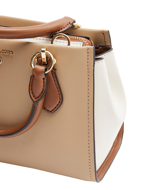 Bolsa Michael Kors Marilyn Bolsa Crossbody Pequena Bege