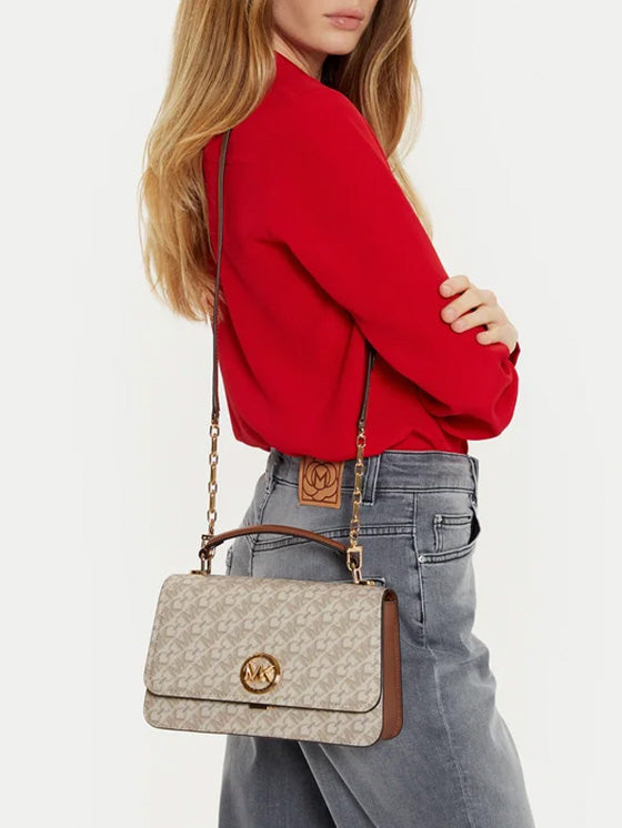 Bolsa Michael Kors Delancey 30T4GD8S6B Bege Vanilla