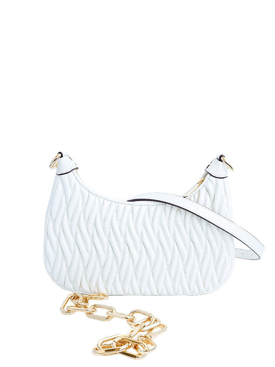 Bolso blanco óptico Cora de Michael Kors