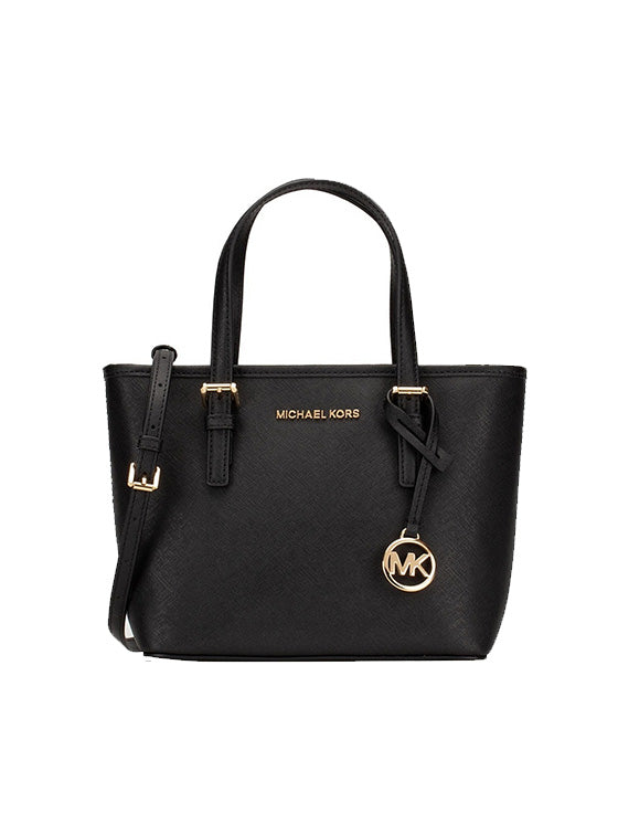 Bolso de hombro Jet Set Travel XS de Michael Kors, color negro