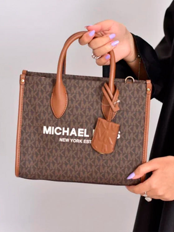 Borsa a mano Michael Kors Mirella Marrone