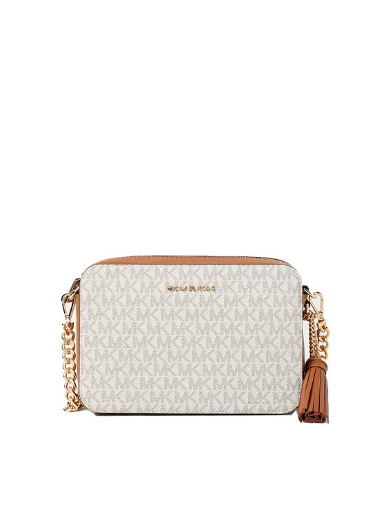 Mala de tiracolo Michael Kors Jet Set 32F8GF5M2B Branco