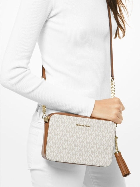 Michael Kors Jet Set Umhängetasche 32F8GF5M2B Weiß