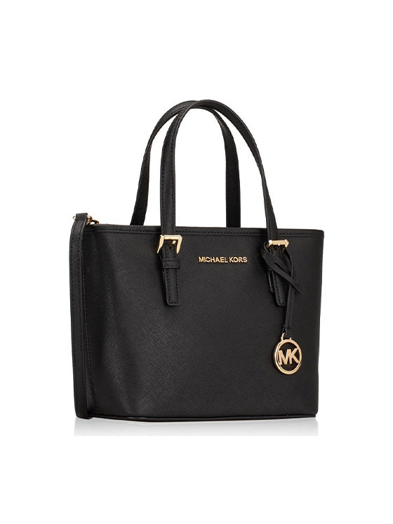 Bolso de hombro Jet Set Travel XS de Michael Kors, color negro