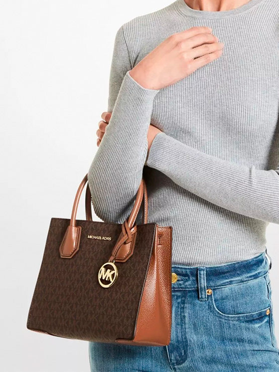 Maleta Michael Kors Mercer Pebbled 35S1GM9M2B Braun