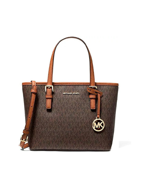 Mala de ombro Michael Kors Jet Set Travel XS Castanho