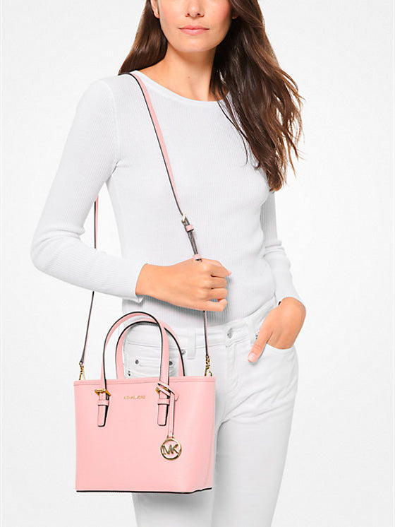 Bolso de hombro Michael Kors Jet Set Travel XS Rosa Claro