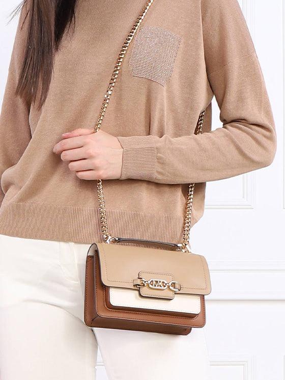 Bolsa Michael Kors Heather 32S2G7HC0T Castanho