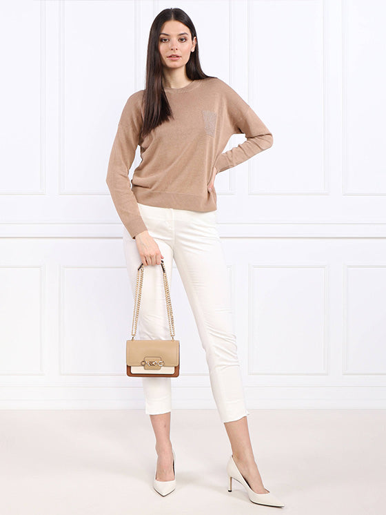 Bolsa Michael Kors Heather 32S2G7HC0T Castanho