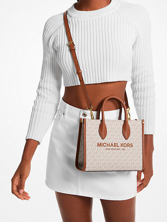 Borsa a mano Michael Kors Mirella Bianca