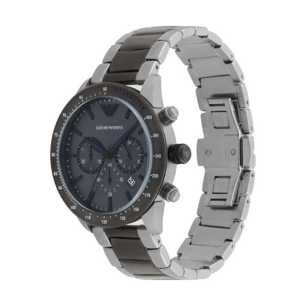 Relógio Emporio Armani AR11391 Mario para Homem – Aço Inoxidável Cinzento