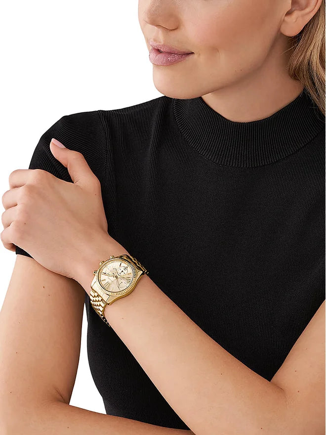Relógio Michael Kors Lexington MK7378 para Mulher – Aço Dourado