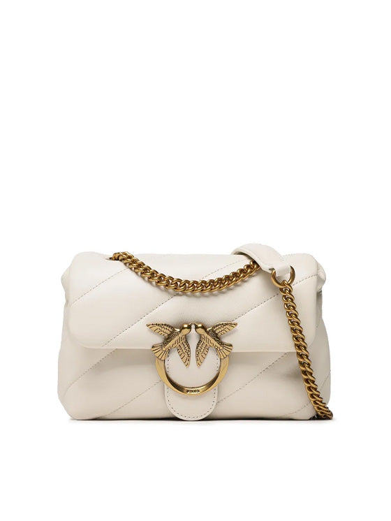 Saco a tiracolo Pinko Love Puff Branco
