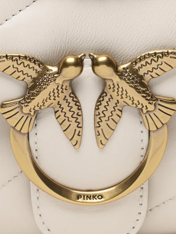 Saco a tiracolo Pinko Love Puff Branco