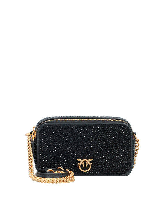 Bolso Pinko Camera Case Camoscio PE 24 PLTT 102810 A0EH Preto