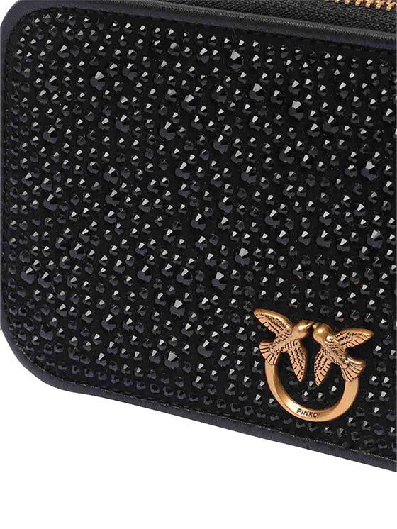 Bolso Pinko Camera Case Camoscio PE 24 PLTT 102810 A0EH Preto