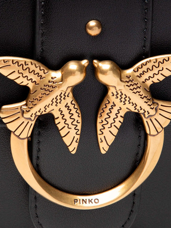 Bolsa Pinko Love Mini Icon Simply Preta