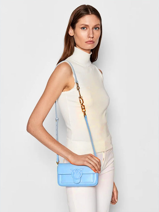 Bolsa Pinko Love Pocket Simply Cl Céu azul