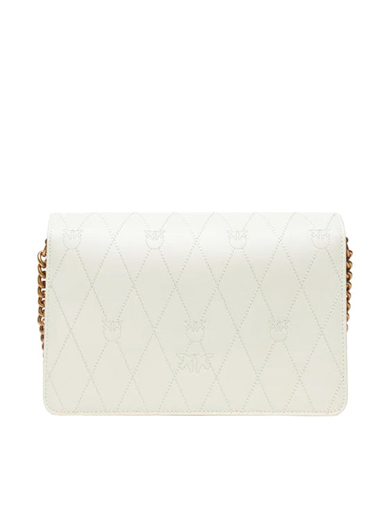 Bolsa Pinko Love Click Wave Logo Branco