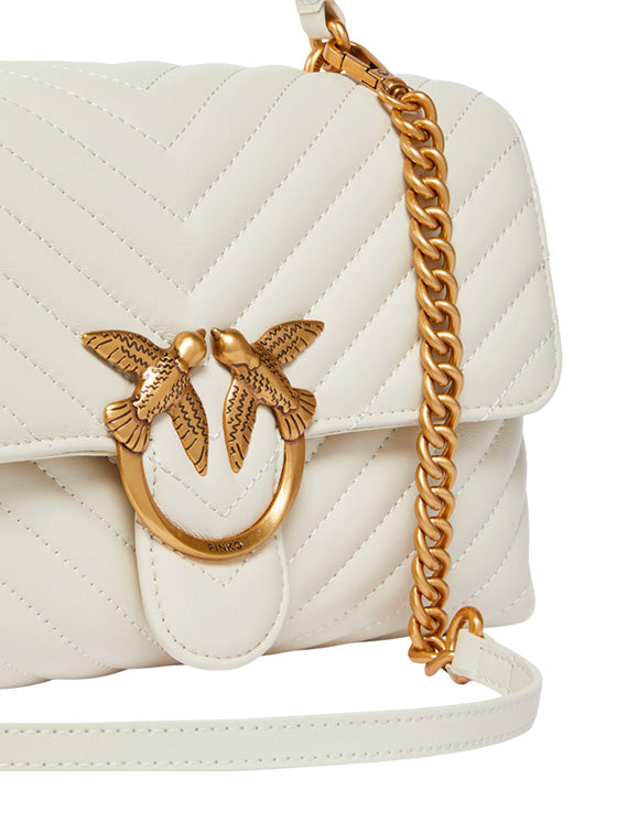 Bolso Pinko Love One Classic 100941 A0GK Branco