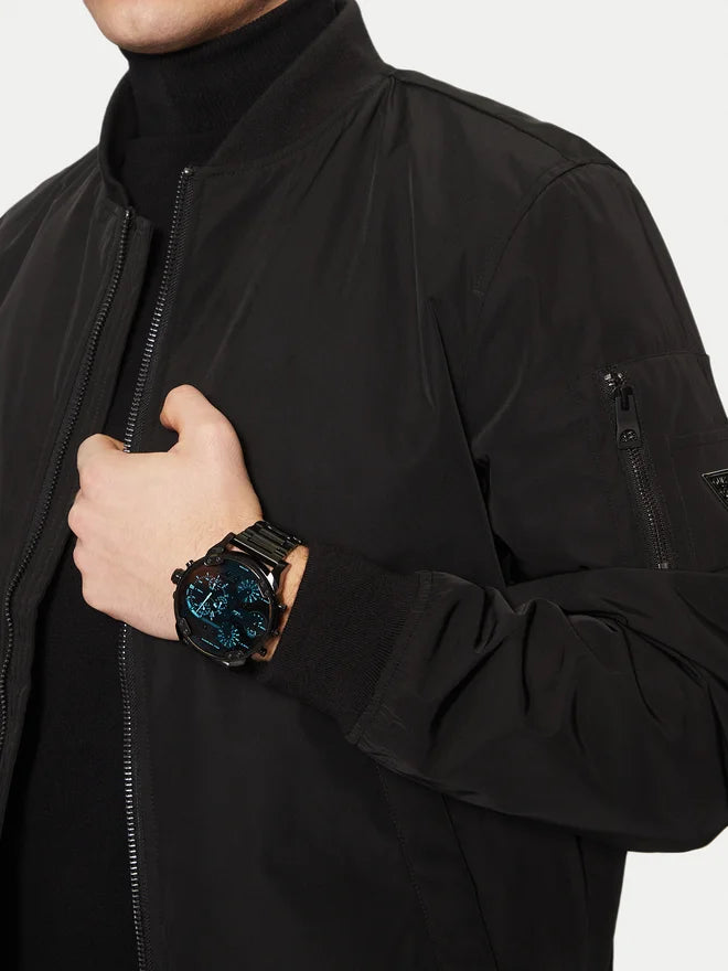 Relógio Diesel DZ7395 The Daddies Series para Homem – Aço Preto