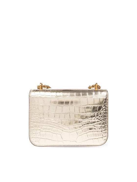 Bolsa de ombro Tory Burch Eleanor champanhe