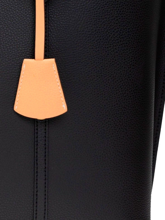 Mala Tory Burch Triple Tote Perry Triple Compartment Preto