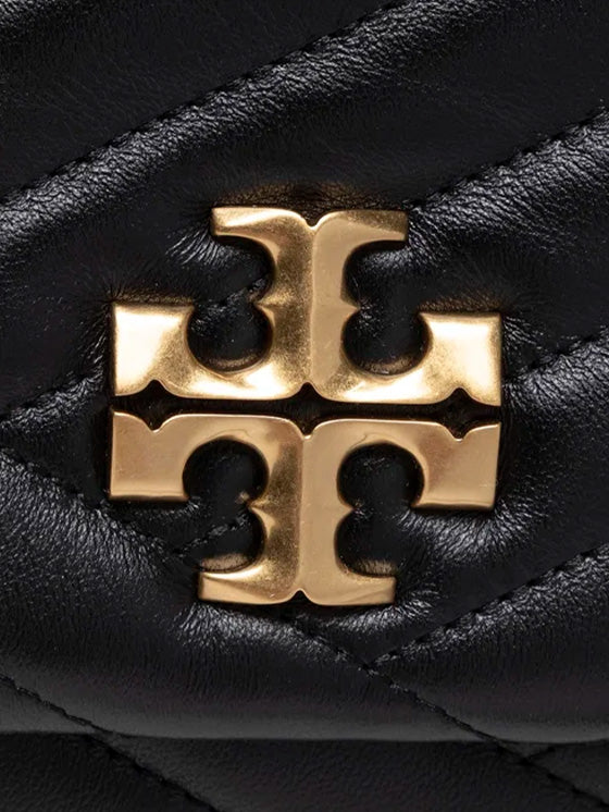 Mala de Ombro Kira Chevron Tory Burch Preto