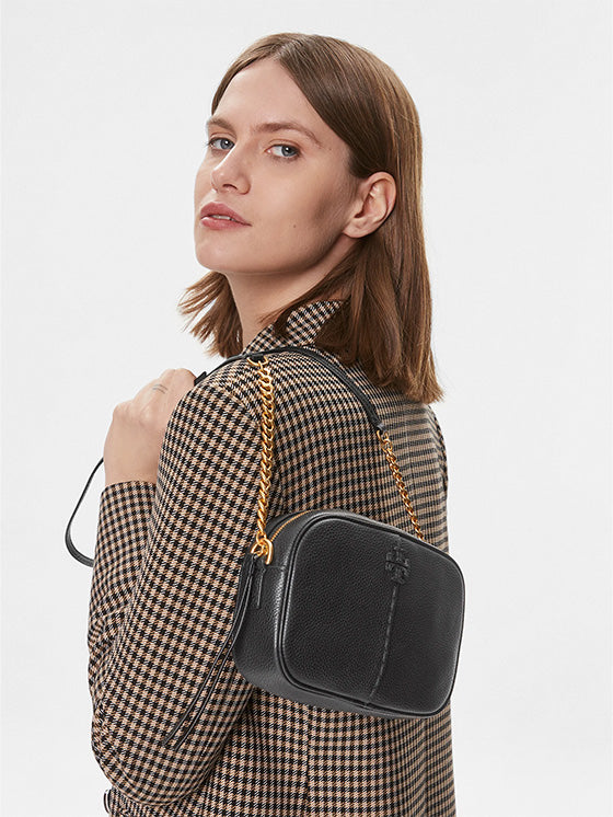 Bolsa Tory Burch McGraw Camera Preta