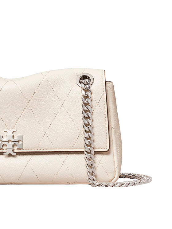 Mala Tory Burch Soft Fleming White Quilted 185829 Bianco