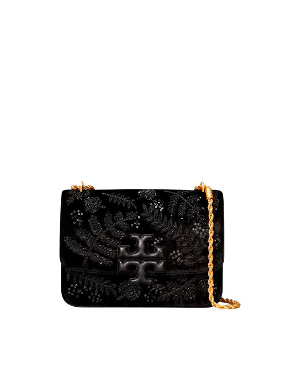 Mala Tory Burch Small Eleanor Convertible Shoulder Bag 80571 em Veludo Bordado