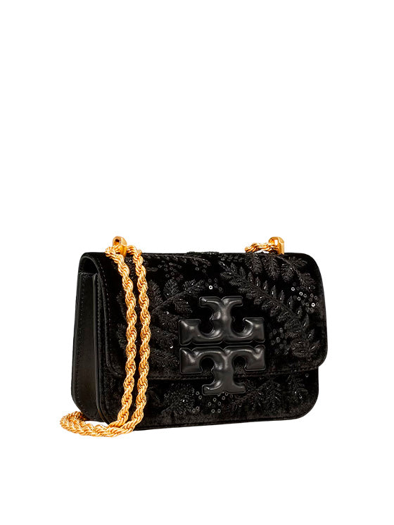 Mala Tory Burch Small Eleanor Convertible Shoulder Bag 80571 em Veludo Bordado